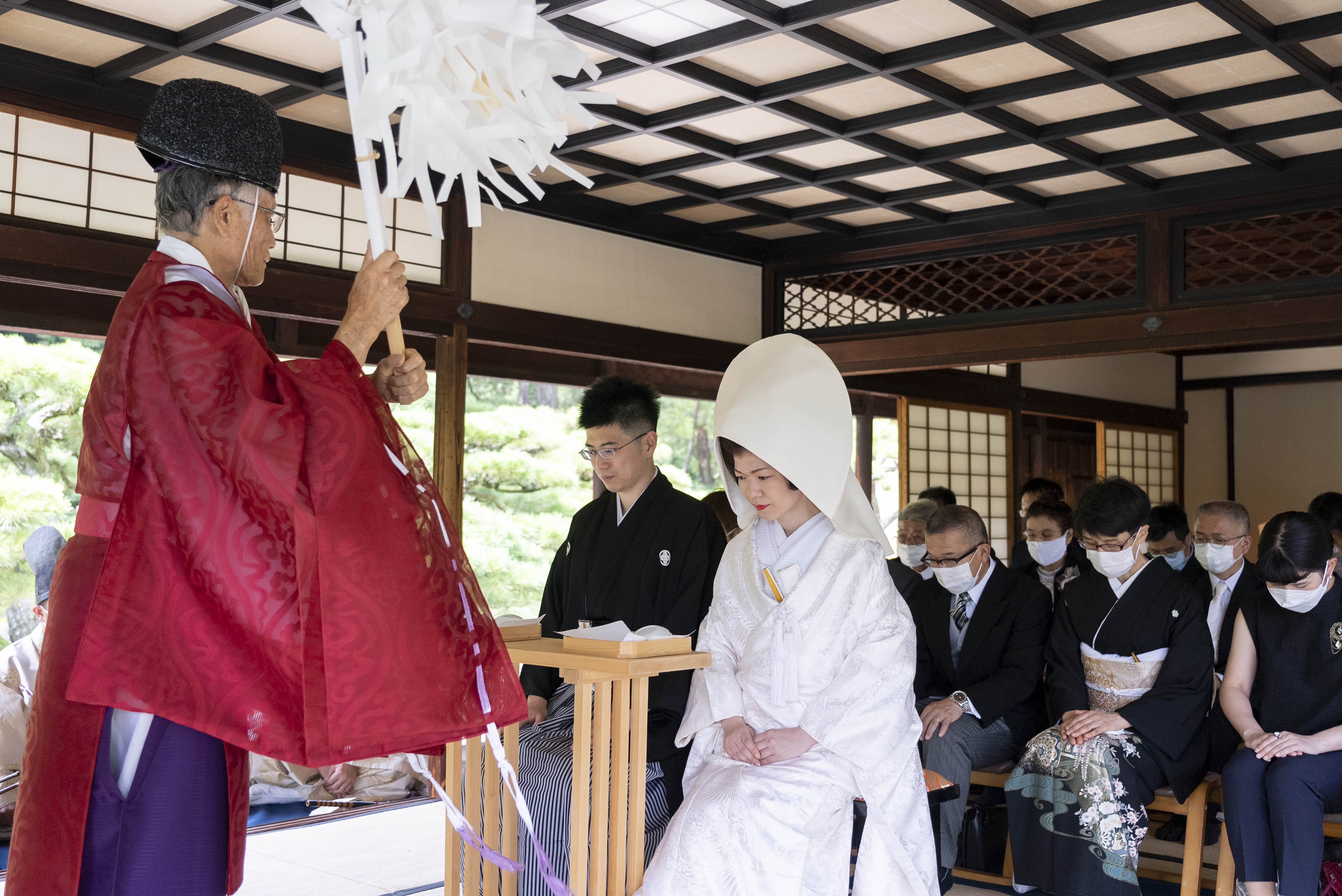 ふるさとウエディング　特別名勝 栗林公園での結婚式 神前式　式次第　修祓